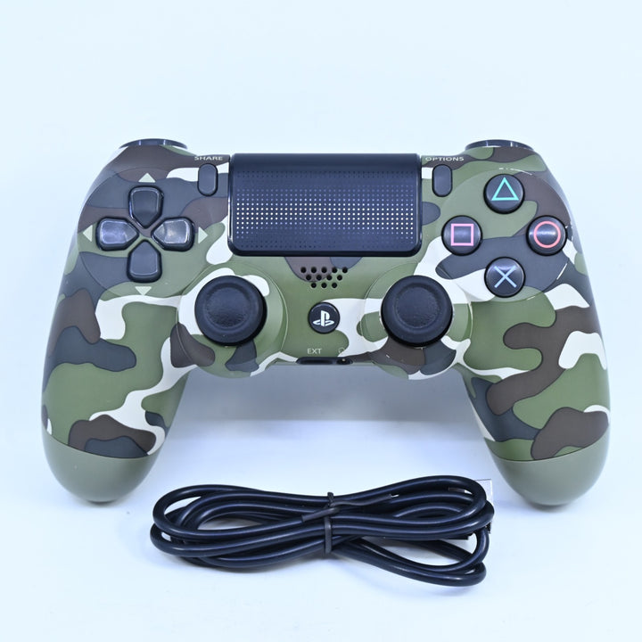 Green Camouflage Controller - Sony Playstation 4 / PS4 Accessory
