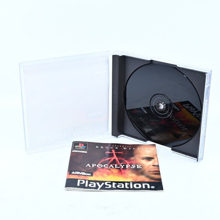 Apocalypse Starring Bruce Willis - Sony Playstation 1 / PS1 Game + Manual - PAL