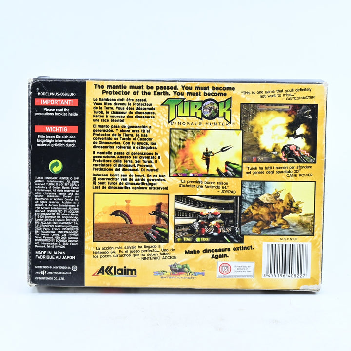 Turok: Dinosaur Hunter - N64 / Nintendo 64 Boxed Game - PAL - FREE POST!