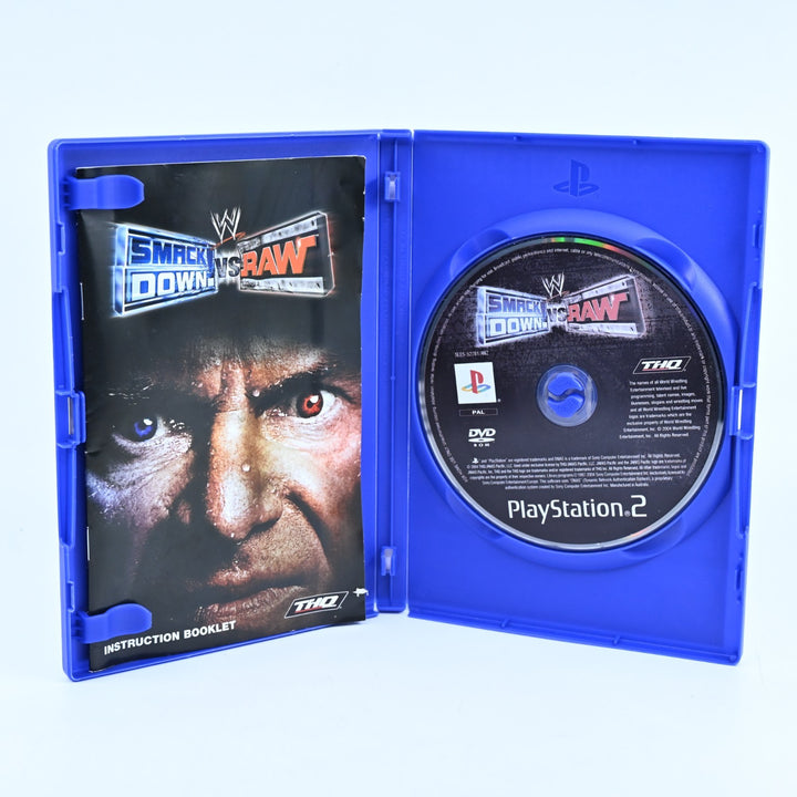 WWE SmackDown! Vs. Raw - Sony Playstation 2 / PS2 Game + Manual - PAL