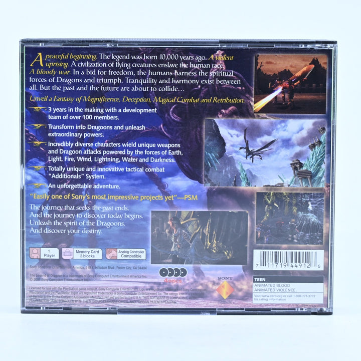 The Legend of Dragoon - Sony Playstation 1 / PS1 Game + Manual - NTSC-U/C