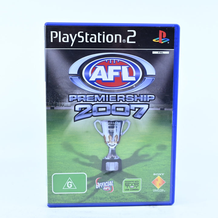 AFL Premiership 2007 - Sony Playstation 2 / PS2 Game + Manual - PAL - MINT DISC!