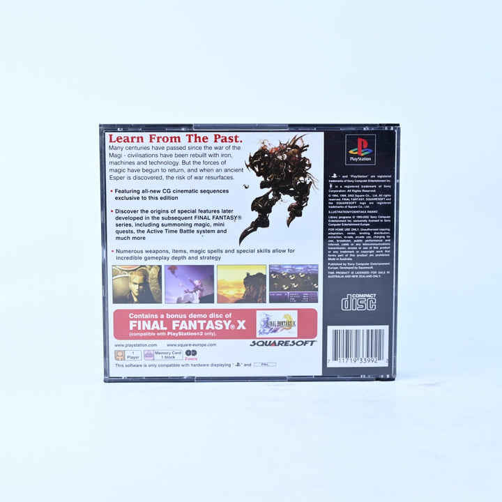 Final Fantasy VI - Sony Playstation 1 / PS1 Game + Manual - PAL - MINT DISC!