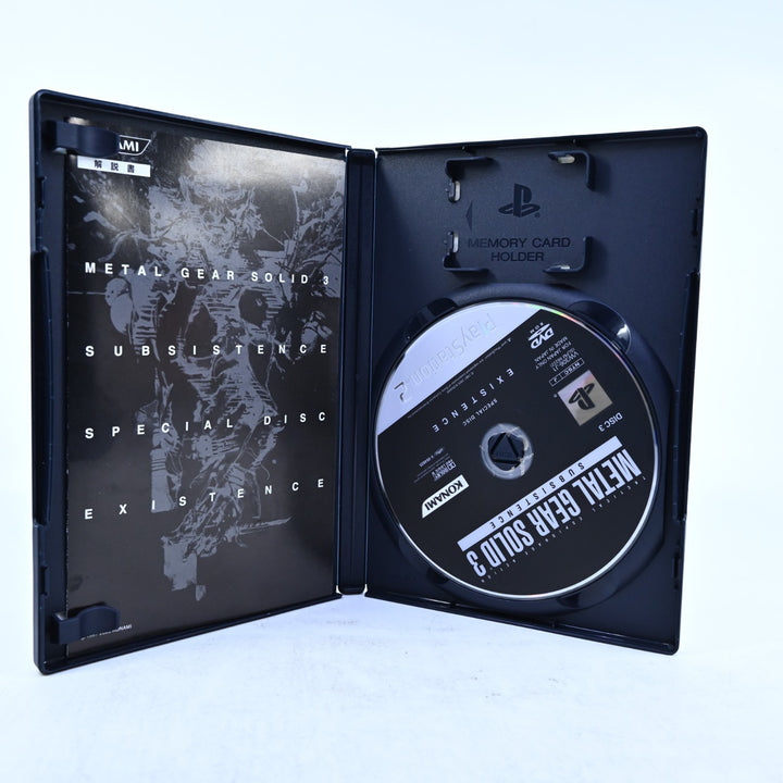 Metal Gear Solid 3: Subsistence - Playstation 2 / PS2 Game + Manual - NTSC-J