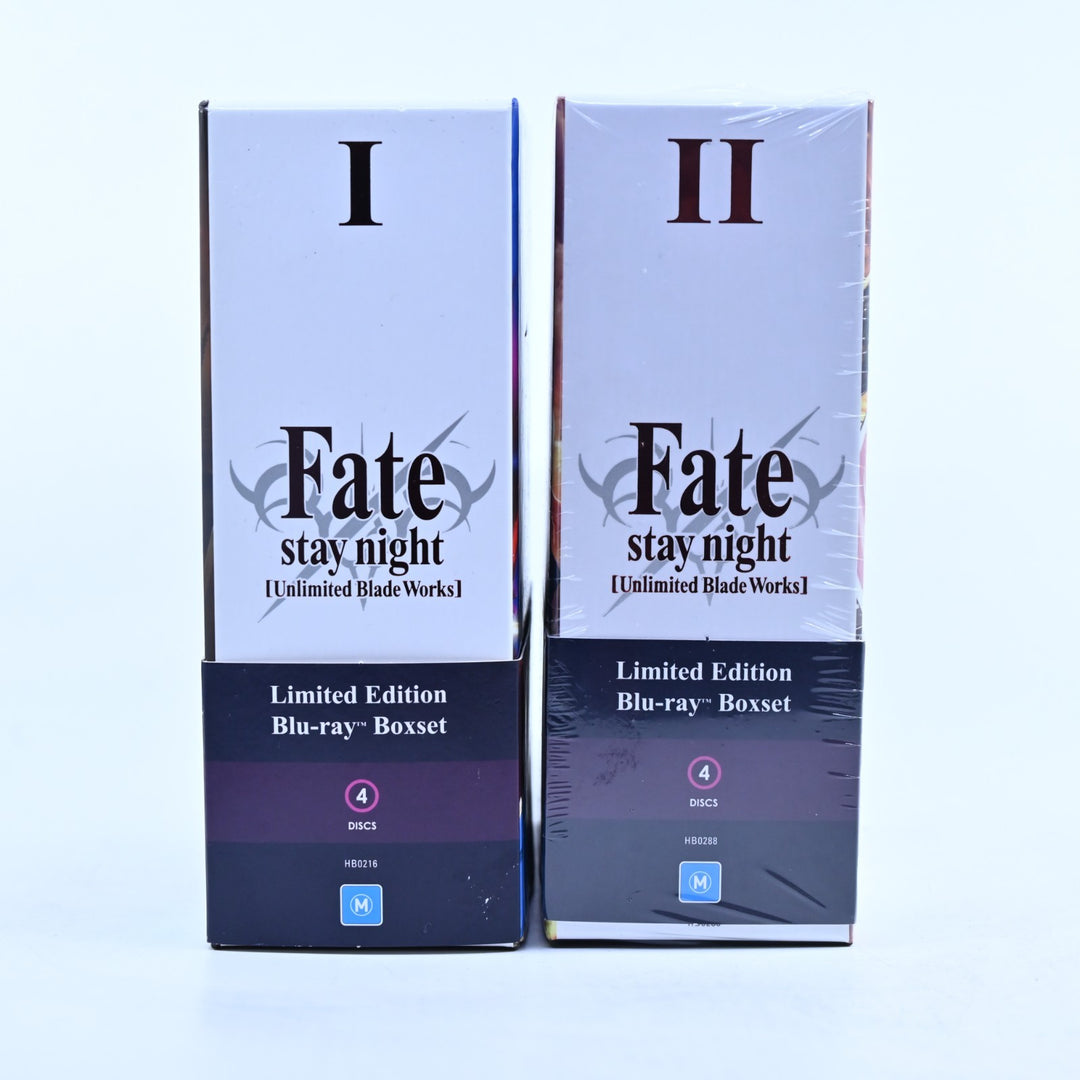 Fate/Stay Night [Unlimited Blade Works] I + II (SEALED) - AUS PAL - Blu-ray