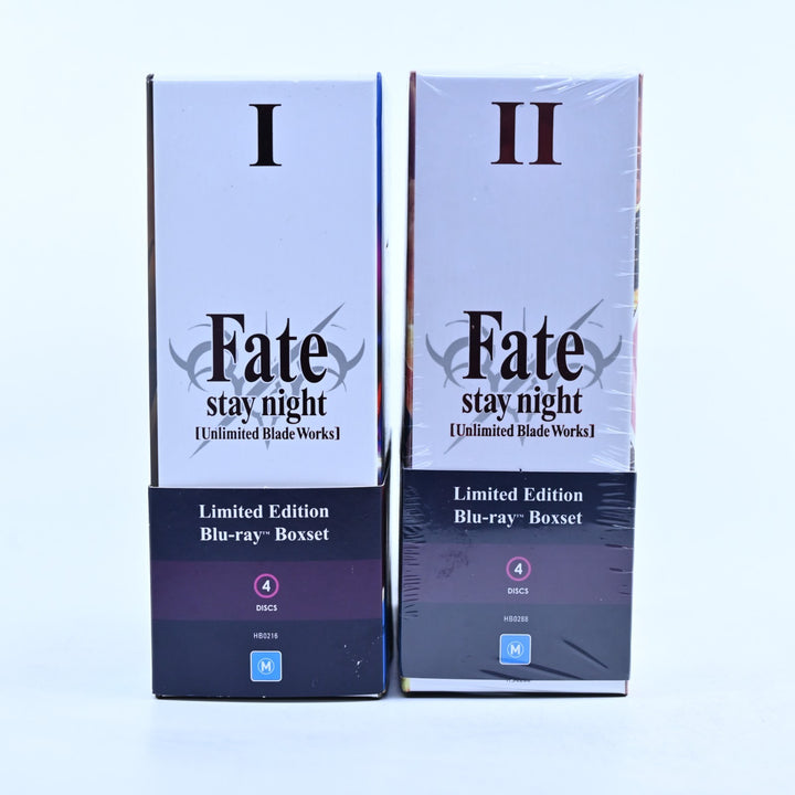 Fate/Stay Night [Unlimited Blade Works] I + II (SEALED) - AUS PAL - Blu-ray
