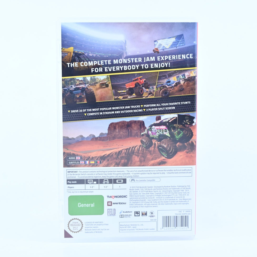 Monster Jam Steel Titans - Nintendo Switch Game - FREE POST!