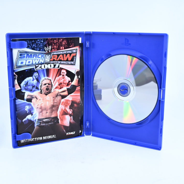 WWE SmackDown! vs RAW 2007 - Sony Playstation 2 / PS2 Game + Manual - PAL