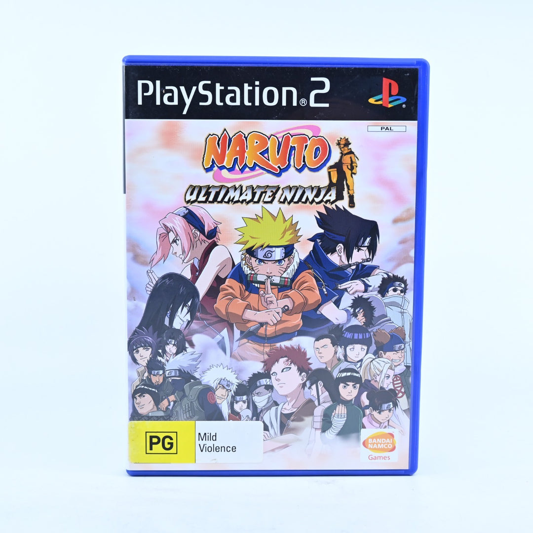 Naruto Ultimate Ninja - Sony Playstation 2 / PS2 Game + Manual - PAL