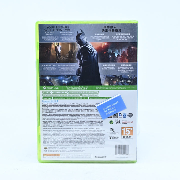 SEALED! Batman: Arkham Origins - Xbox 360 Game + Manual - Region Free