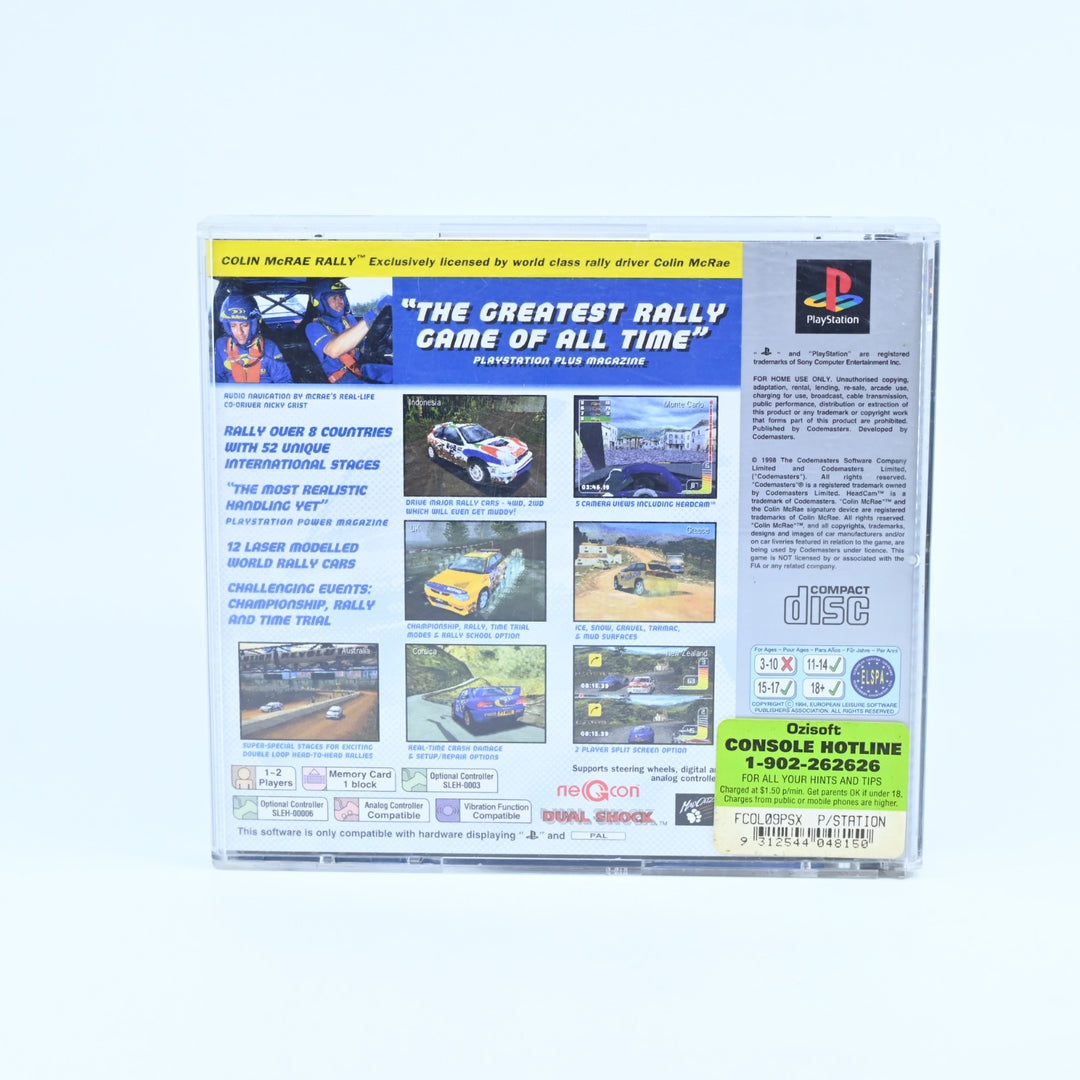 Colin McRae Rally - Sony Playstation 1 / PS1 Game + Manual - PAL - MINT DISC!