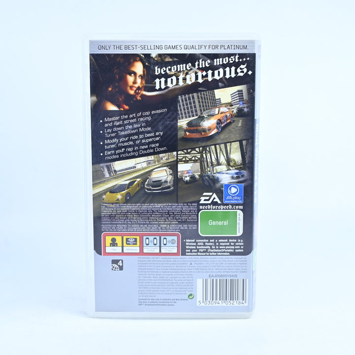 Need For Speed: Most Wanted 5-1-0 - Sony PSP Game - No Manual - 5.1.0 / 5 1 0