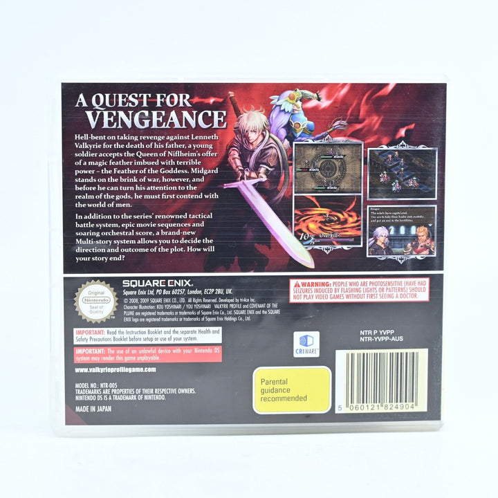 Valkyrie Profile: Covenant of the Plume - Nintendo DS Game - PAL + Manual - FREE