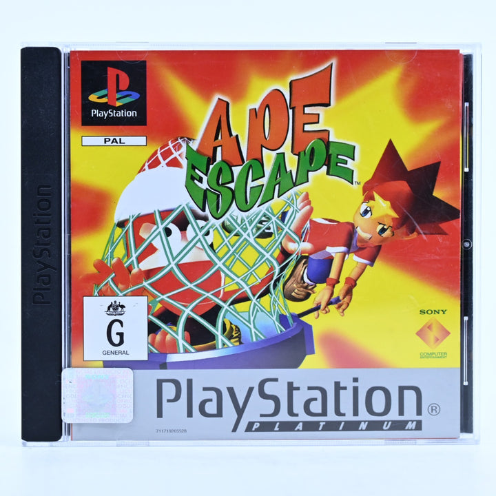 Ape Escape - Sony Playstation 1 / PS1 Game + Manual - PAL