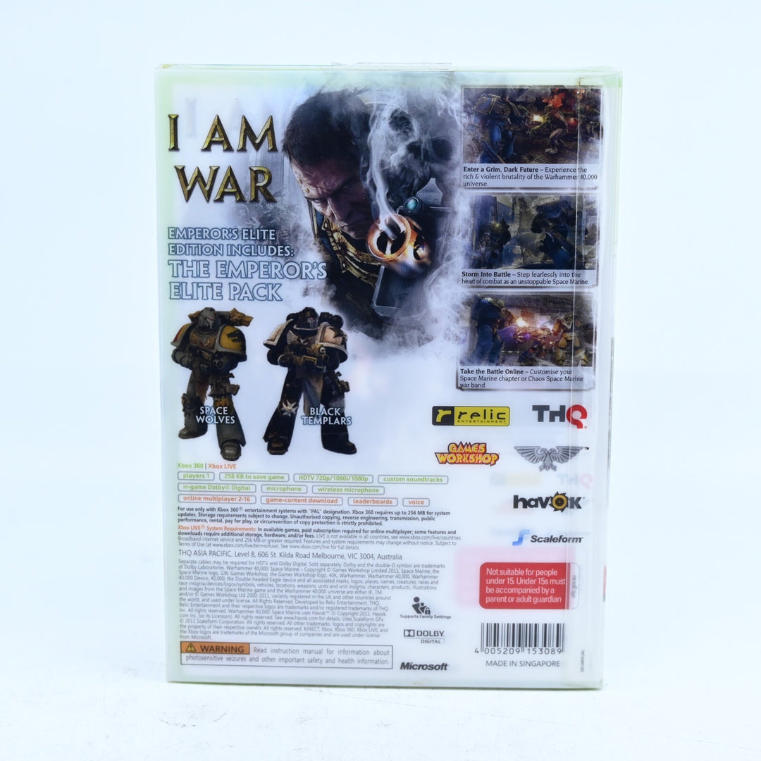 SEALED! Warhammer 40k: Space Marine Emperors Elite Edition - Xbox 360 Game