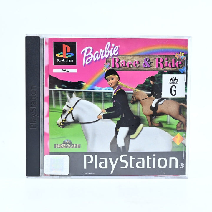 Barbie Race & Ride - Sony Playstation 1 / PS1 Game + Manual - PAL - MINT DISC!