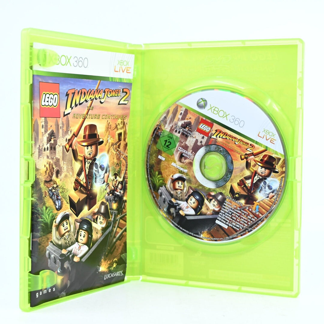 LEGO Indiana Jones 2 - Xbox 360 Game + Manual - PAL - MINT DISC!