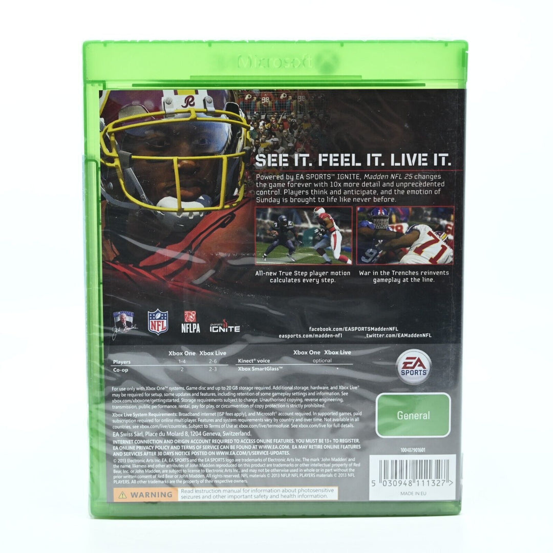 SEALED - Madden NFL 25 - Xbox One Game - PAL - FREE POST!