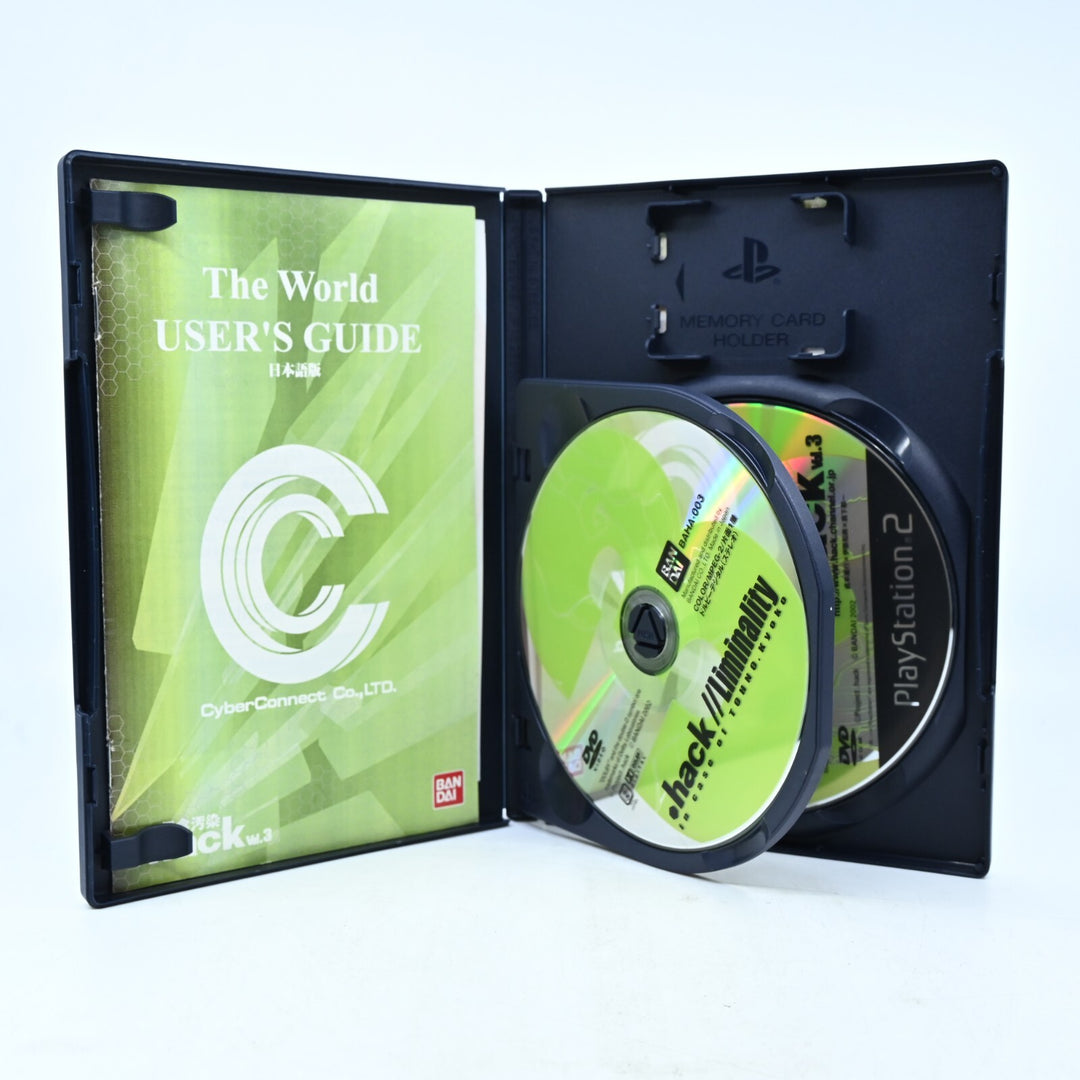 Dot .hack//G.U Vol. 3 - Sony Playstation 2 /PS2 Game + Manual - NTSC-J