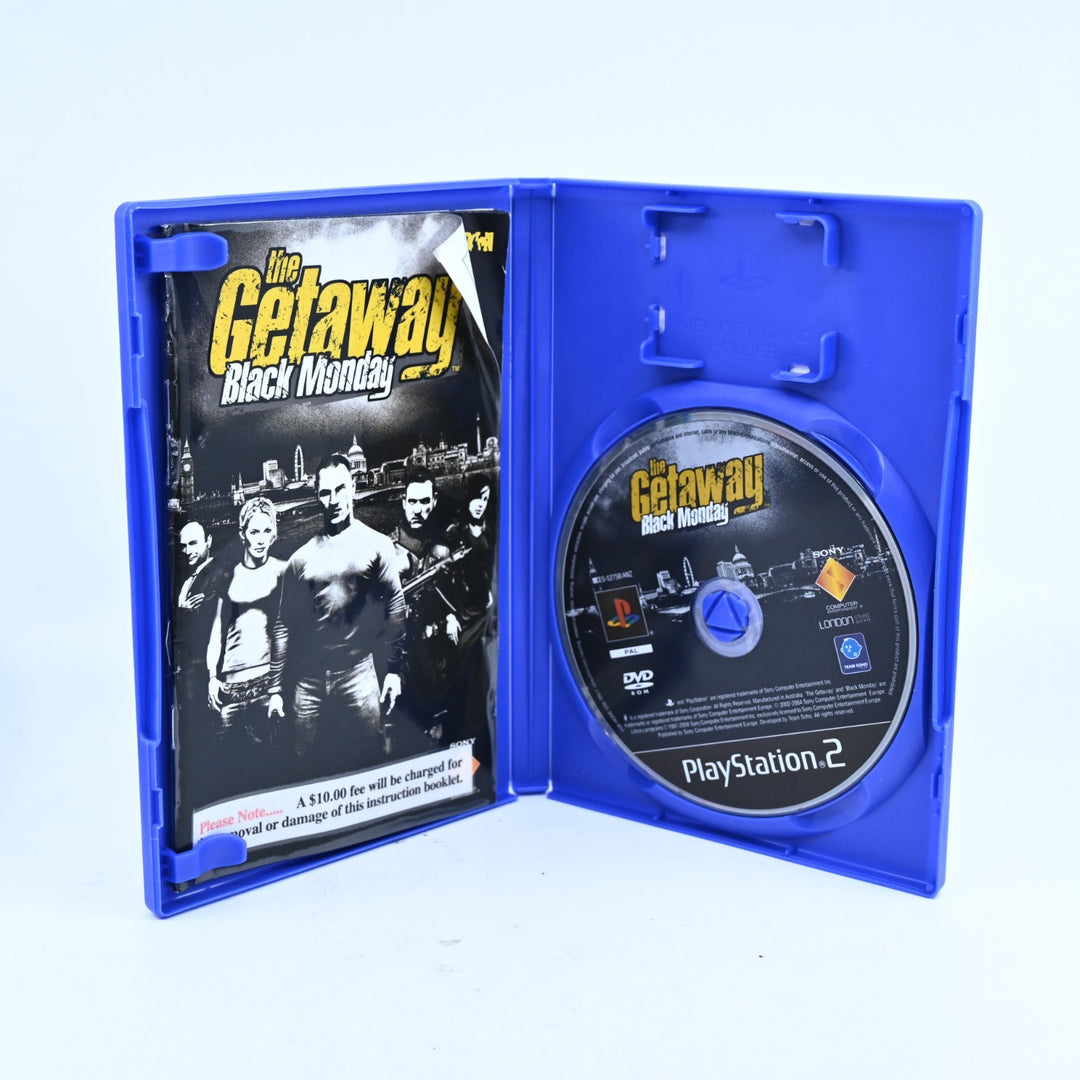 The Getaway: Black Monday - PS2 Game + Manual - Ex-Rental - PAL