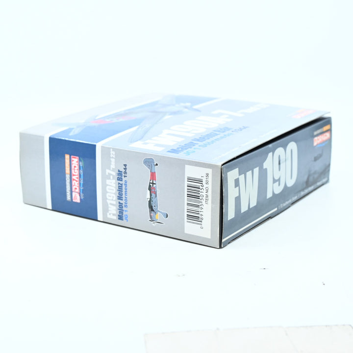 Dragon Wings 1:72 Fw190A-7 "Red 23" Major Heinz Bar JG1, 50156 - Die Cast Plane