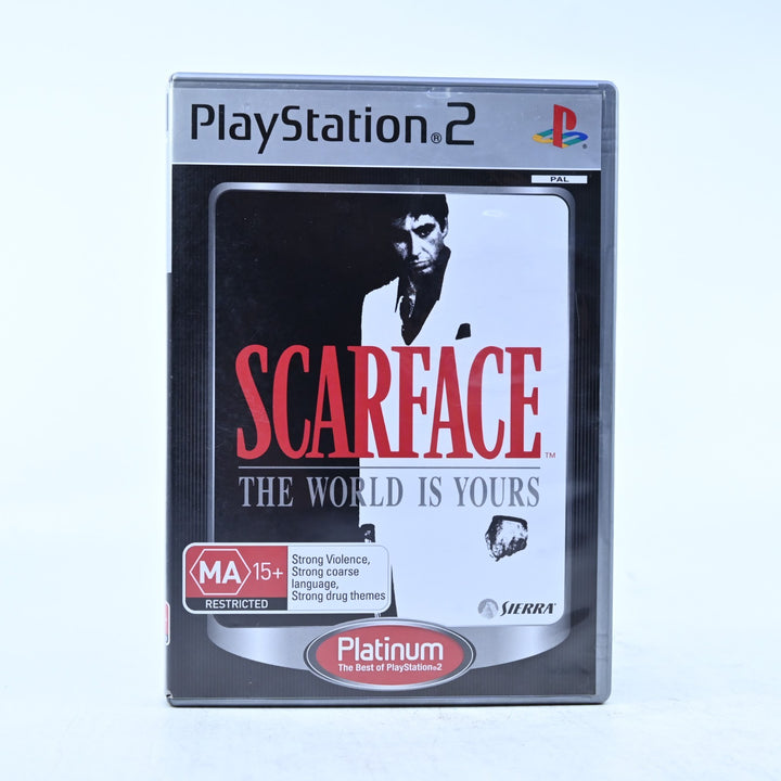 Scarface - Sony Playstation 2 / PS2 Game + Manual - PAL - MINT DISC!