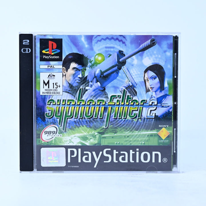 Syphon Filter 2 - Sony Playstation 1 / PS1 Game + Manual - PAL - MINT DISC!