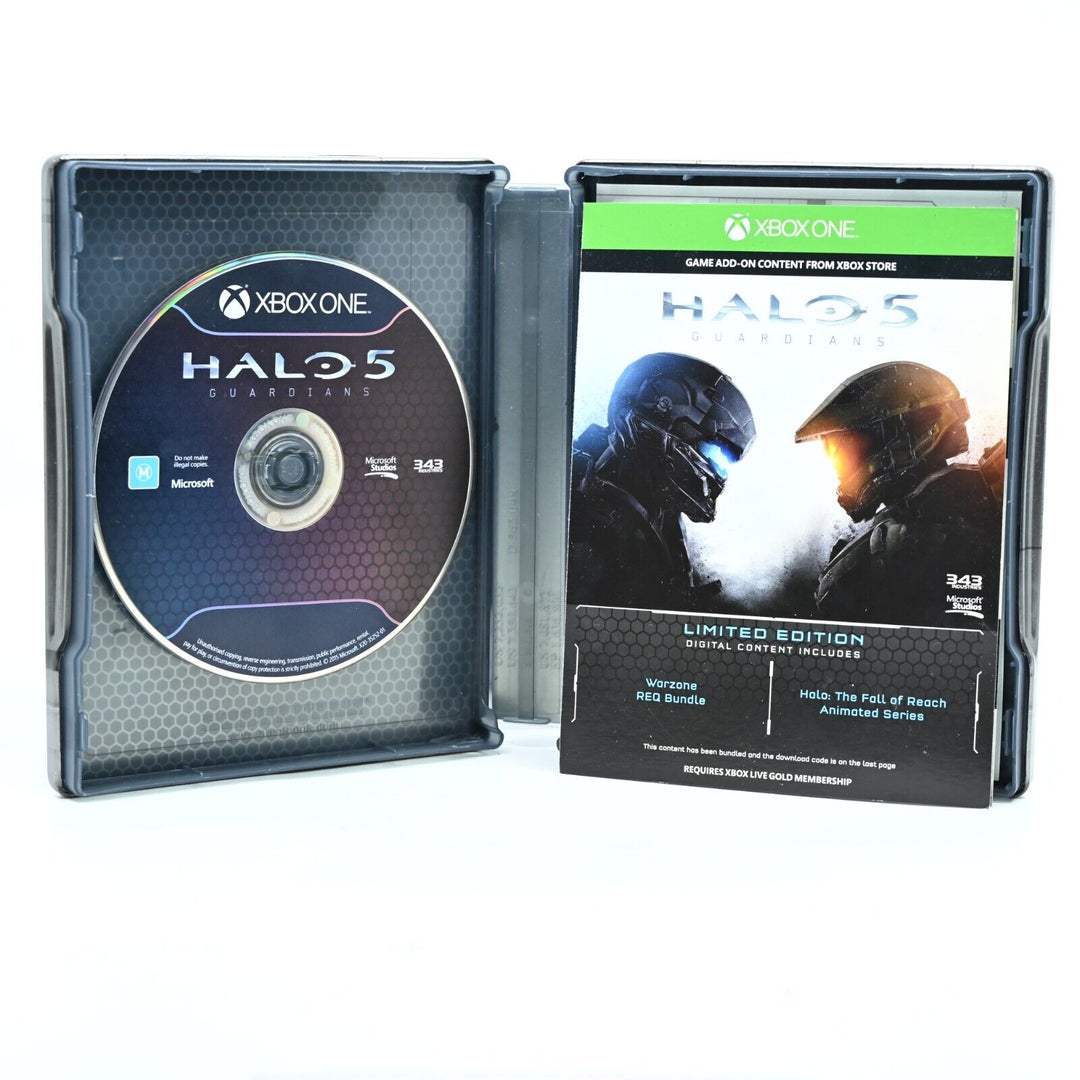 HALO 5: GUARDIANS Limited Edition Steelbook - Xbox One Game - PAL - FREE POST!