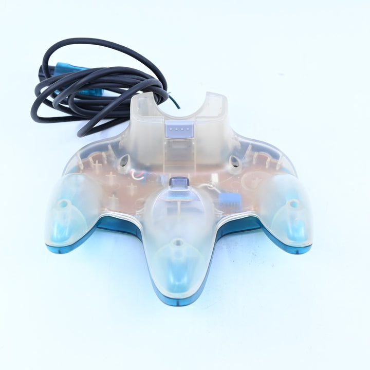 Original Transparent Blue Two Tone N64 Controller - N64 / Nintendo 64 Accessory