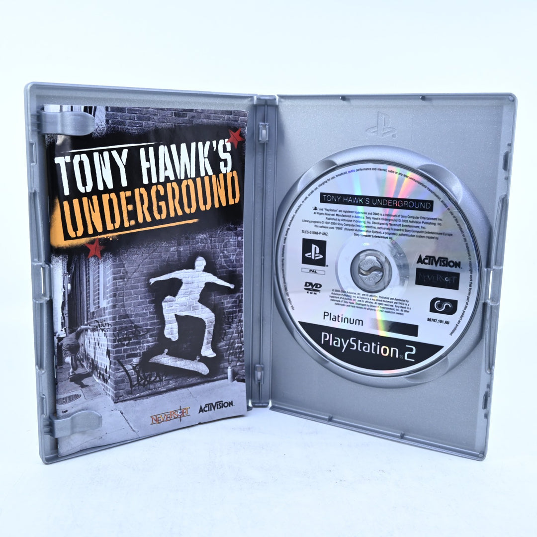 Tony Hawk's Underground - Sony Playstation 2 / PS2 Game + Manual - PAL