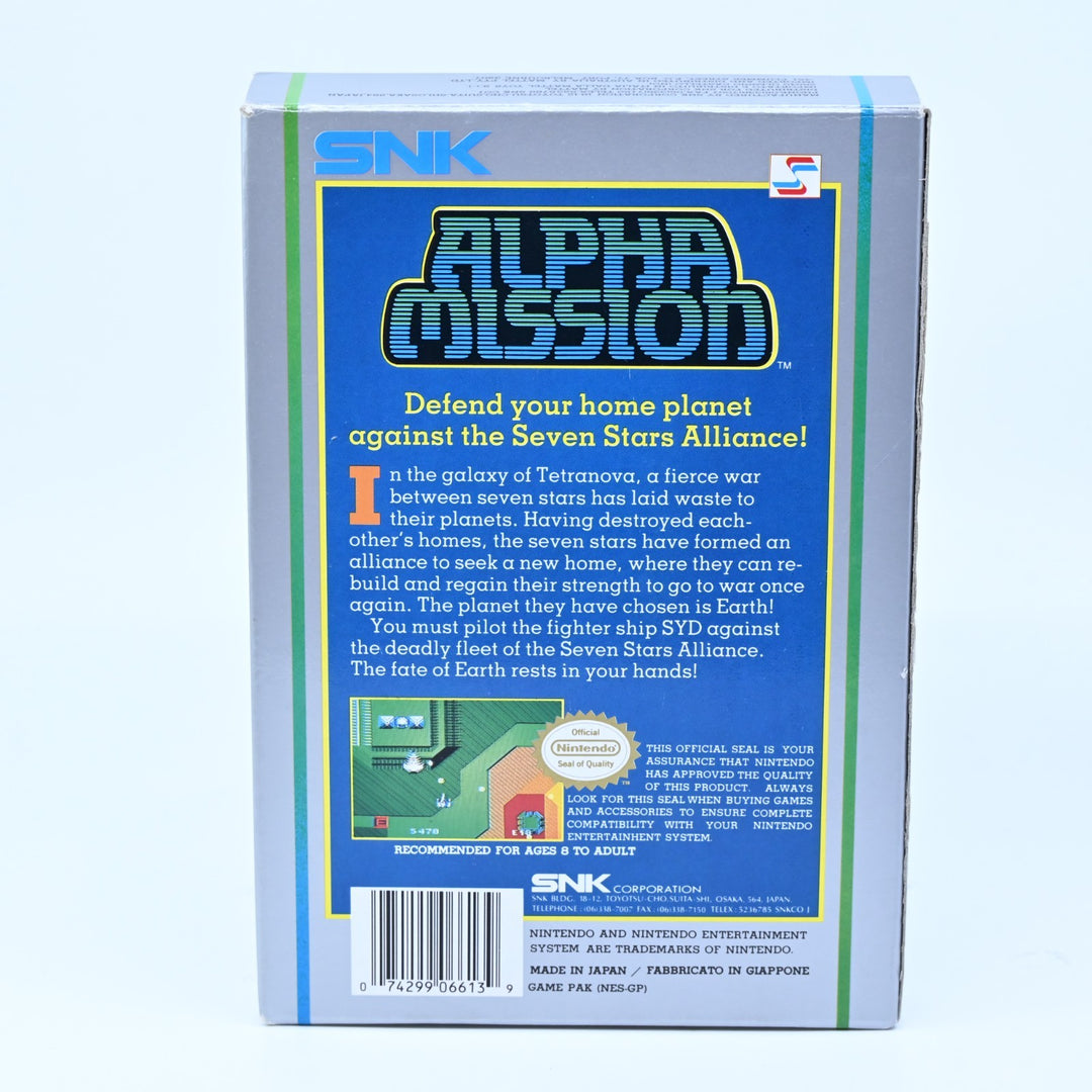 Alpha Mission - Nintendo Entertainment System/ NES Boxed Game - PAL - No Manual