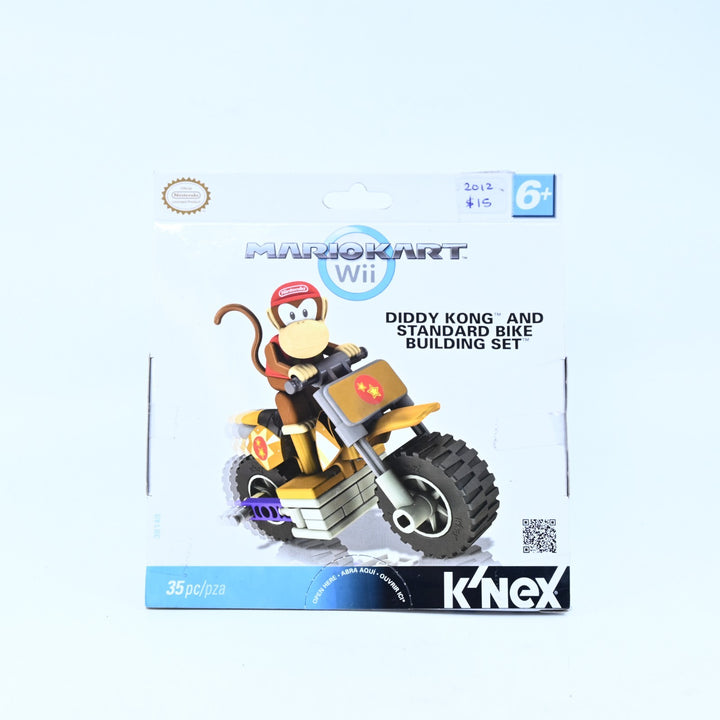 SEALED! Diddy Kong and Standard Bike Building Set -  Mario Kart Wii - K'nex Toy