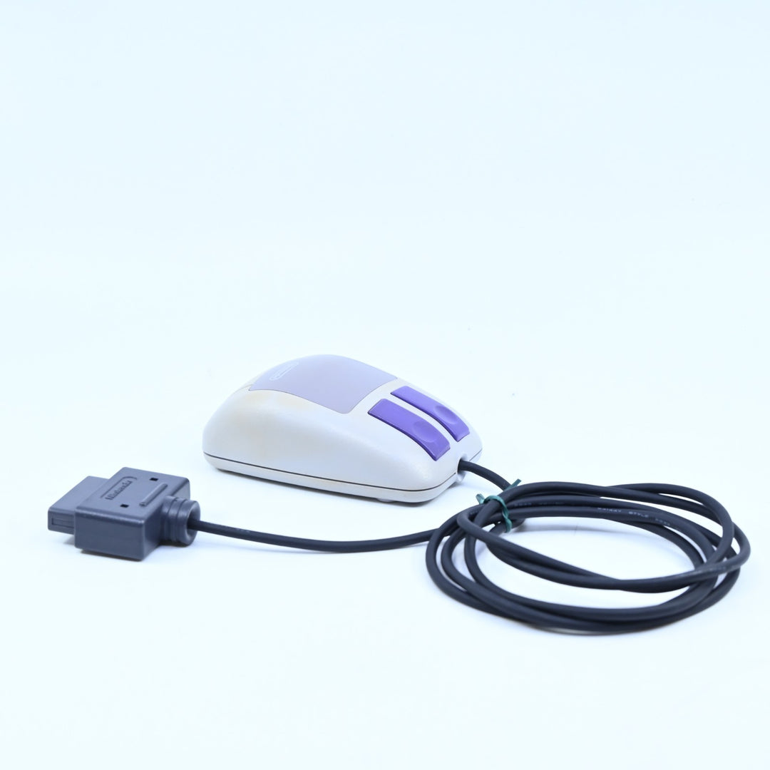 Mario Paint - Game with Mouse Pad and Mouse - Super Nintendo / SNES Accessory