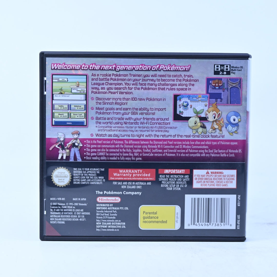 Pokemon Pearl - Nintendo DS Game - PAL + Manual - FREE POST!