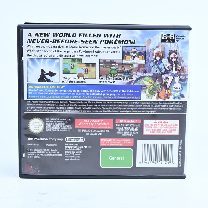 Pokemon White - Nintendo DS Game - AUS PAL - No Manual - FREE POST!
