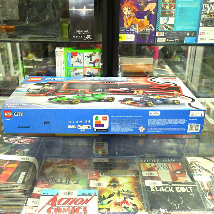 SEALED! LEGO 60445 Lego City - F1 Truck with RB20 & AMR24 F1 Cars - Toy