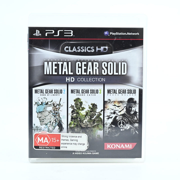 Metal Gear Solid HD Collection - Sony Playstation 3 / PS3 Game + Manual