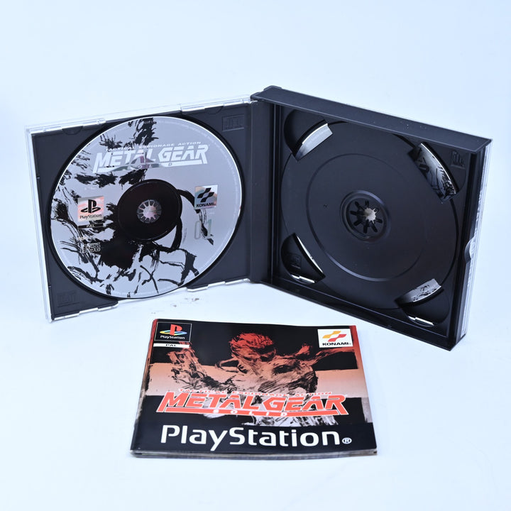 Metal Gear Solid - Sony Playstation 1 / PS1 Game + Manual - PAL - MINT DISC!