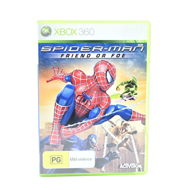 Spider-Man: Friend or Foe - Xbox 360 Game + Manual - PAL - MINT DISC!