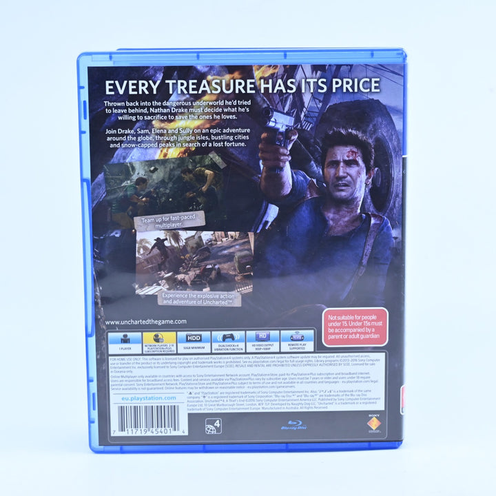 Uncharted 4: A Thief's End - Sony Playstation 4 / PS4 Game - MINT DISC!