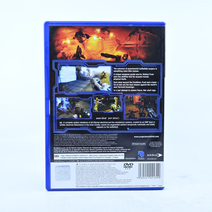 Project: Snowblind - Sony Playstation 2 / PS2 Game + Manual - PAL - MINT DISC!