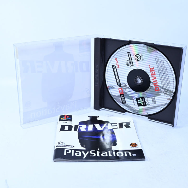 Driver - Sony Playstation 1 / PS1 Game + Manual - PAL - MINT DISC!
