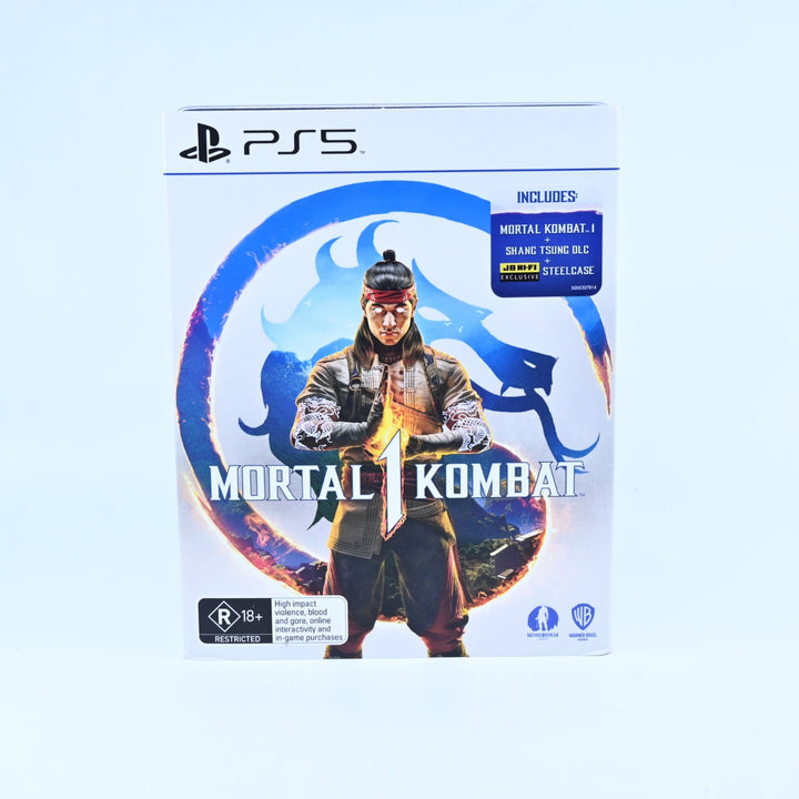 Mortal Kombat 1 - Steelcase Edition - Sony Playstation 5 / PS5 Game - MINT DISC!
