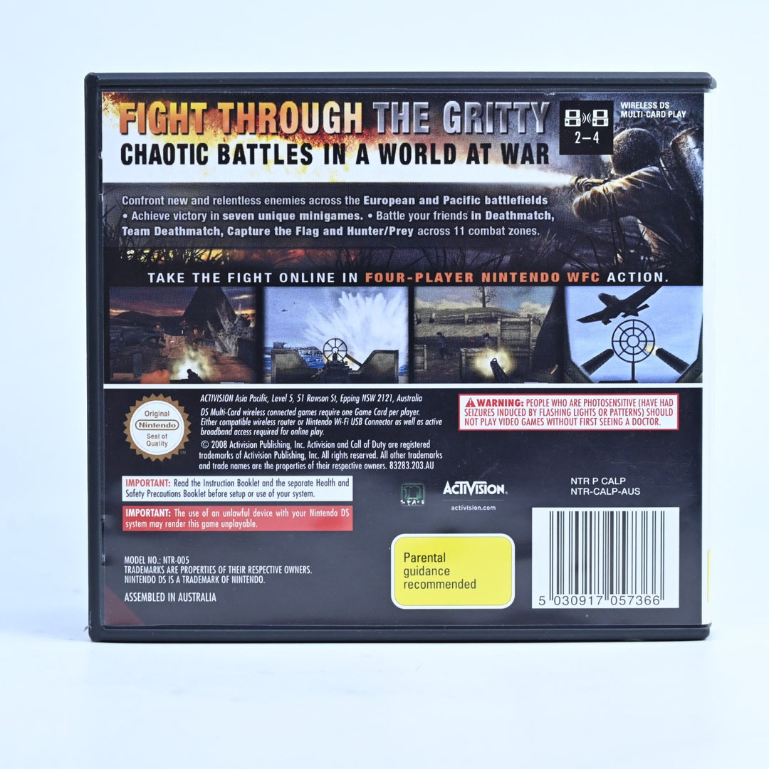 Call Of Duty: World At War - Nintendo DS Game - PAL + Manual - FREE POST!