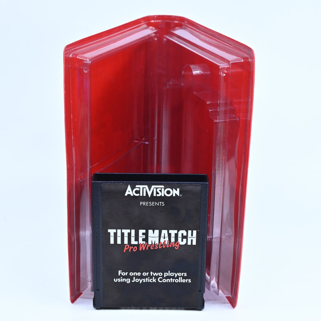 Title Match Pro Wrestling - Atari 2600 Boxed Game - PAL - FREE POST!