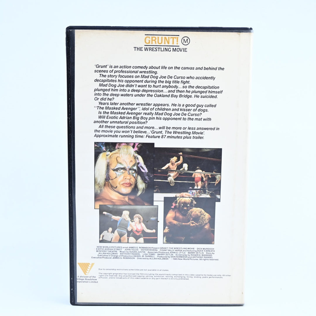 Grunt: The Wrestling Movie - Village Roadshow - VHS Movie