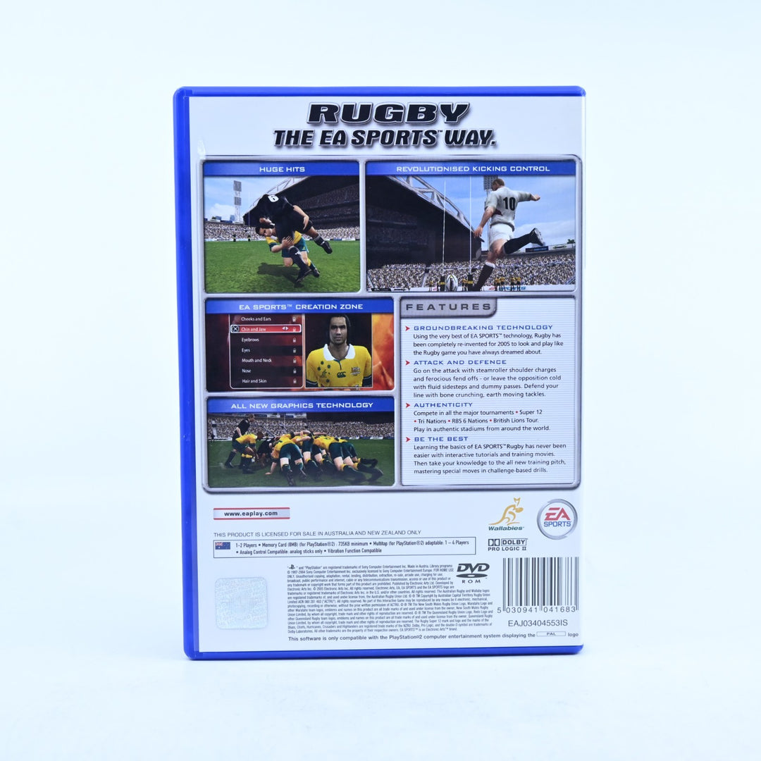 Rugby 2005 - Sony Playstation 2 / PS2 Game + Manual - PAL - MINT DISC!