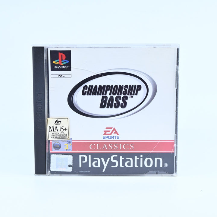 Championship Bass - Sony Playstation 1 / PS1 Game + Manual - PAL - MINT DISC!