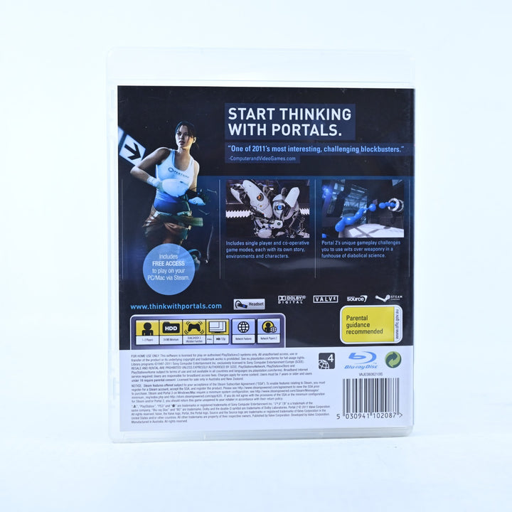 Portal 2 - Sony Playstation 3 / PS3 Game + Manual - MINT DISC!