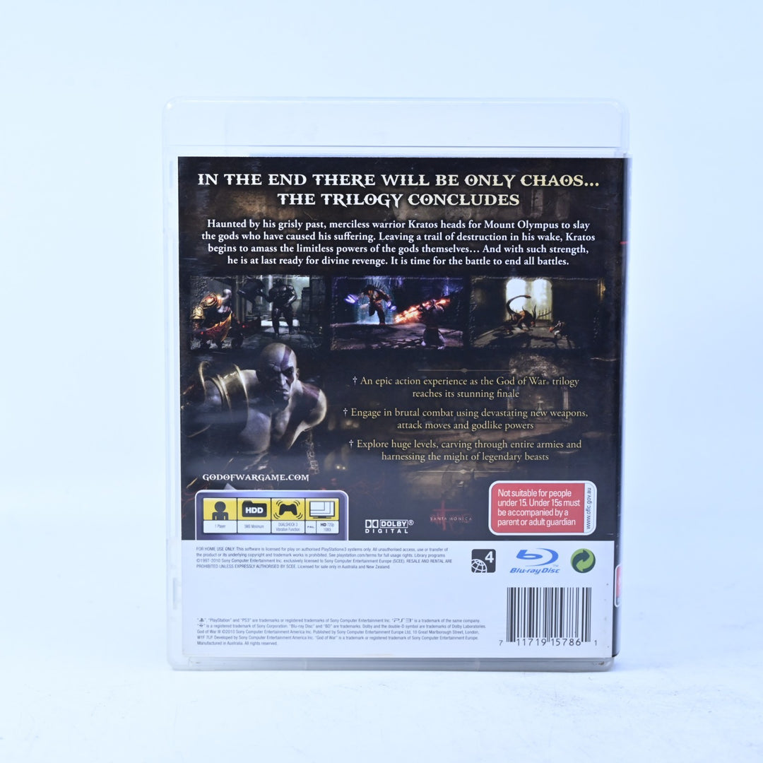 God of War III - Sony Playstation 3 / PS3 Game + Manual - MINT DISC!